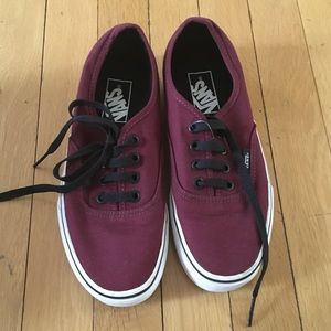 Burgundy Vans